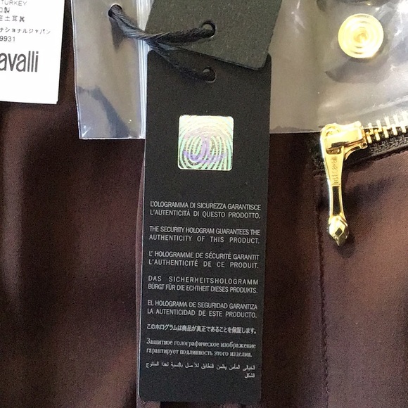 Just Cavalli size 42 Brown  cargo pants. NWT - Picture 8 of 14